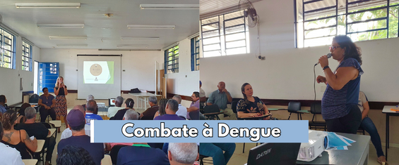 Registro de palestra sobre combate à dengue